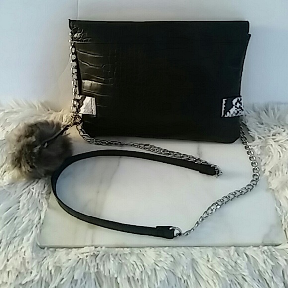 Target Mossimo Black Faux Leather Crossbody Bag - Picture 3 of 5